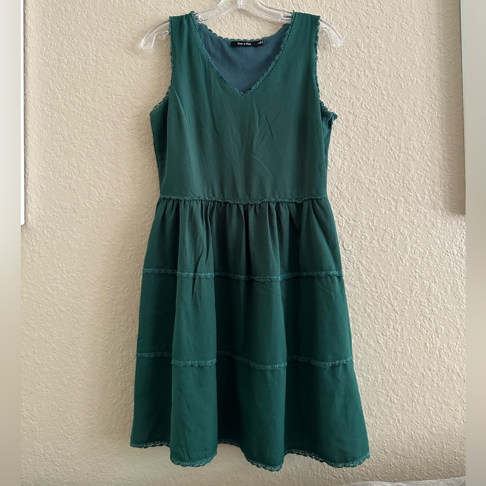 Doe & Rae Green Dress L
